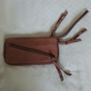 We The Free Distressed Zip Wristlet Wallet